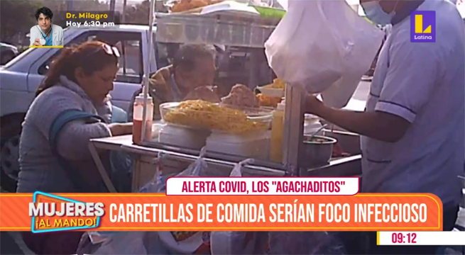 Carretillas de comida serían un foco infeccioso de Covid-19