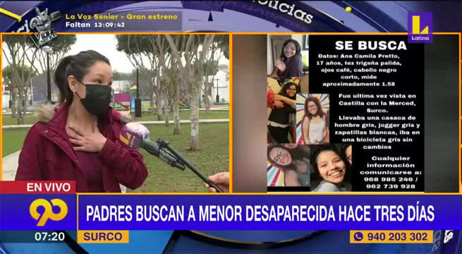 Padres desesperados buscan a menor desaparecida hace tres días