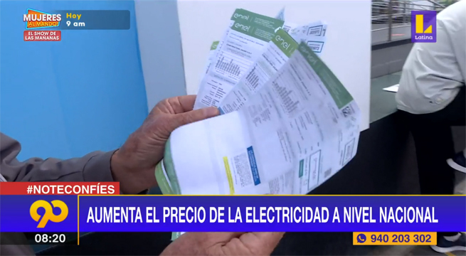 Aumenta el precio de la electricidad a nivel nacional