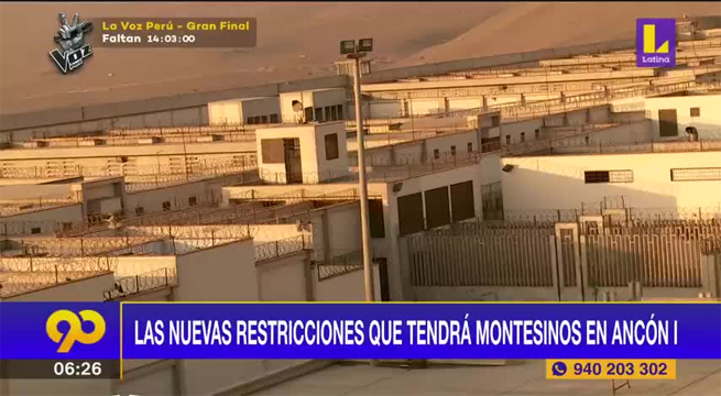 Las nuevas restricciones que tendrá Vladimiro Montesinos en Ancón I