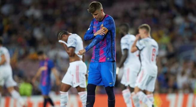 Gerard Piqué habló tras la goleada que sufrió el Barcelona ante el Bayern Munich
