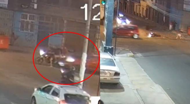 Motociclistas fueron embestidos por auto