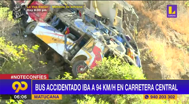Accidente en la Carretera Central: conductor tenía 45 papeletas impuestas, según Sutrán