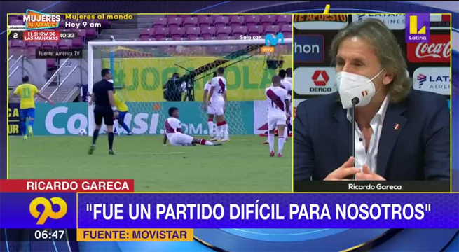 Ricardo Gareca: “Fue un partido difícil para nosotros”