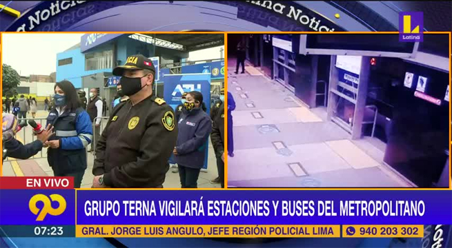 Policía refuerza seguridad en las estaciones del Metropolitano