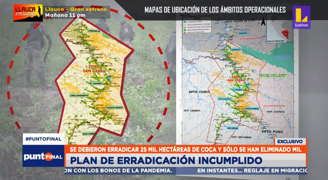 Plan de erradicación de la hoja de coca se ha incumplido