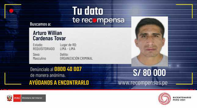 Defensa del prófugo Arturo Cárdenas niega posible pedido de asilo político