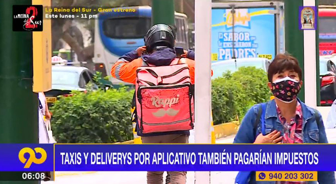Taxis y deliverys por aplicativo también pagarían impuestos