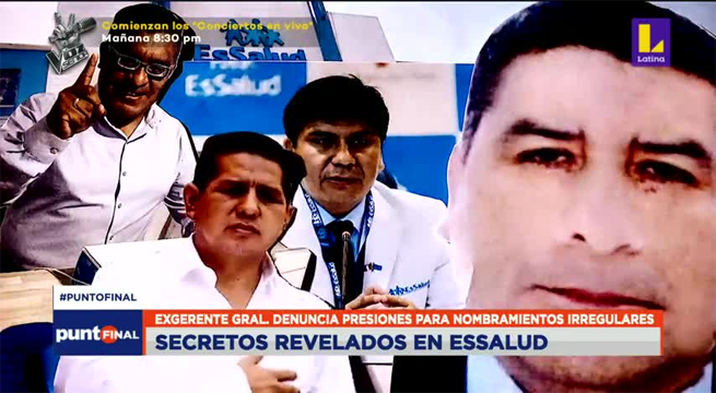 Oscuros secretos revelados en EsSalud