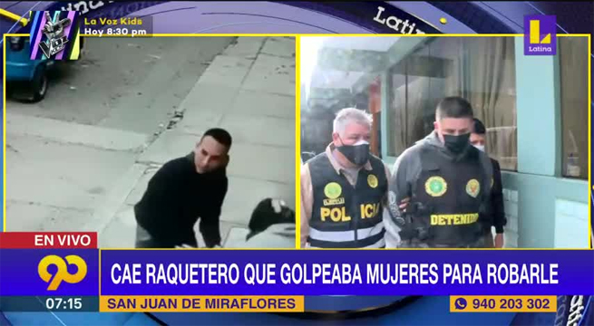 Cae raquetero que golpeaba a mujeres para robarles sus pertenencias