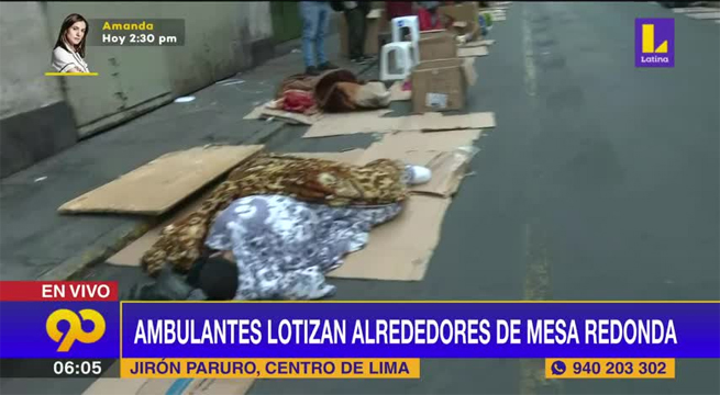 Ambulantes lotizan los alrededores de Mesa Redonda