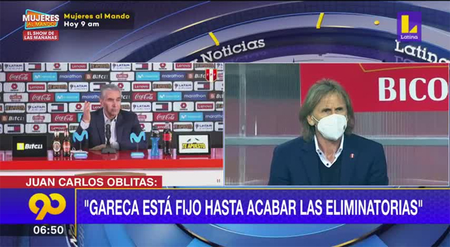 Juan Carlos Oblitas: “Gareca está fijo hasta terminar las eliminatorias”