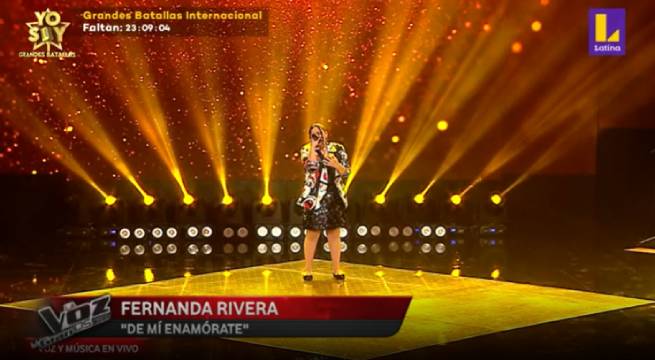 Fernanda Rivera cantó “De mí enamórate” en la final de ‘La Voz Kids’