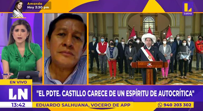 Vocero de la bancada de APP: 