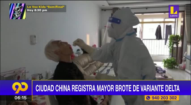 Ciudad china registra el mayor brote de la variante Delta del Covid-19