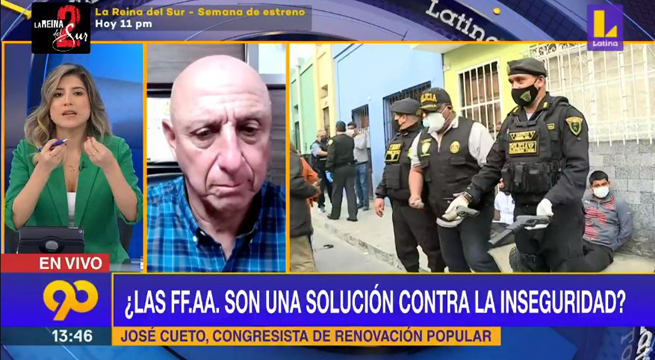 José Cueto: “Los militares no están preparados para cumplir la labor de un policía”
