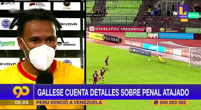 Pedro Gallese cuenta detalles sobre el penal atajado a Venezuela