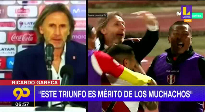 Ricardo Gareca: “Este triunfo es mérito de los jugadores”