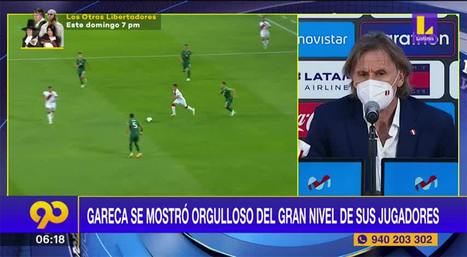 Ricardo Gareca: “Era fundamental vencer a Bolivia y ahora solo pensamos en Venezuela”