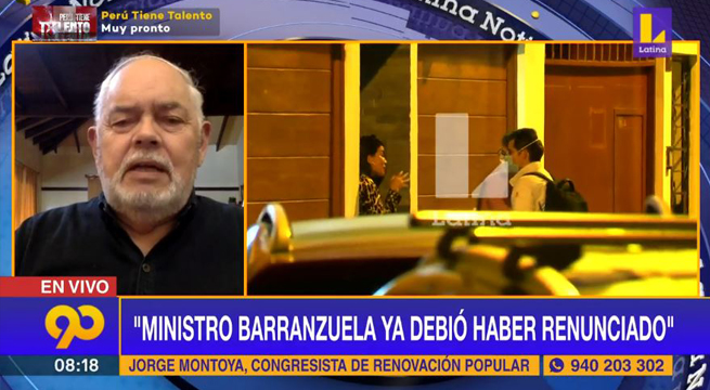 Congresista Montoya sobre caso Barranzuela: “No se debería esperar más para cambiarlo”