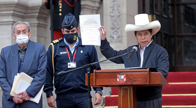 Pedro Castillo: Ley de bachillerato demuestra que es posible trabajar en conjunto