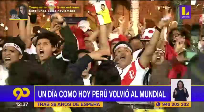 Un día como hoy Perú volvió al Mundial tras 36 años de espera