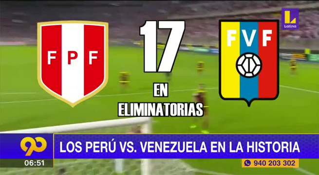 Los Perú vs Venezuela en la historia