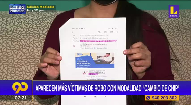 Aparecen más víctimas de robo con modalidad del “Cambio de chip”
