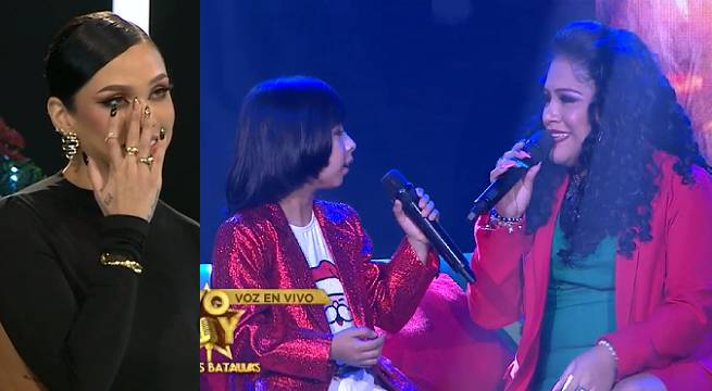 Imitadora de La India y Ángelo Villanueva cantaron “Ven a mi casa esta Navidad”