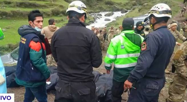Rescataron cuerpos de tripulantes de helicóptero accidentado en Huarochirí