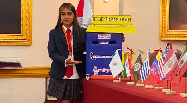 Reciclaje por los niños de Aniquem
