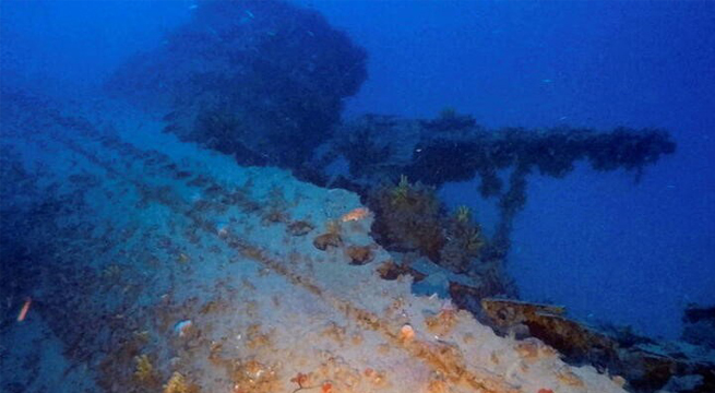 Buzos griegos descubren submarino italiano que naufragó en la Segunda Guerra Mundial