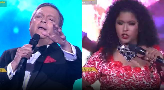 El imitador de Frank Sinatra intentó quitarle su lugar a la imitadora de Eva Ayllón