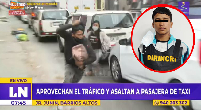 PNP captura a delincuente que asaltó a una trabajadora durante trasmisión en vivo