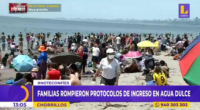 Chorrillos: familias rompen protocolos de ingreso en Agua Dulce