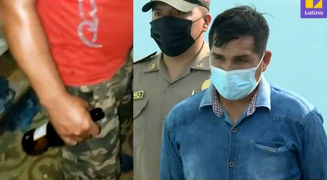 Hombre agrede brutalmente a esposa e hijos