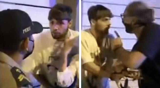 Multan con S/4,600 a joven que insultó a serenos y policías