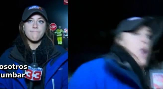 Reportera fue impactada por auto en plena transmisión en vivo