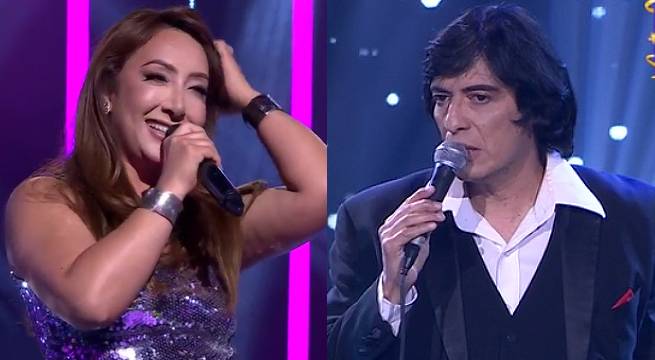 Imitadores de Sandro y Thalía tuvieron un gran duelo musical