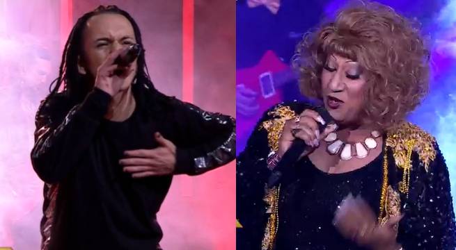 Imitadores de Jonathan Davis y Celia Cruz batallaron este viernes