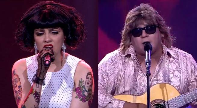 Imitadores de Mon Laferte y José Feliciano definieron su suerte en su tercer duelo