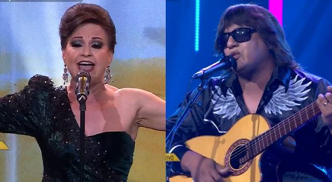 Imitadora de Rocío Dúrcal llegó para retar al ‘José Feliciano peruano’ y esto pasó