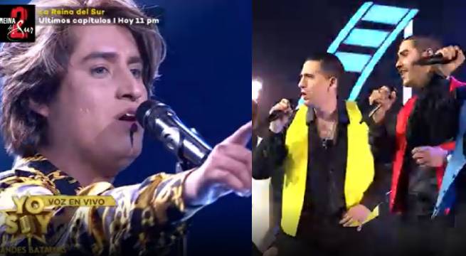 Los imitadores de Federico Moura y Menudo se enfrentaron en la primera batalla de la noche