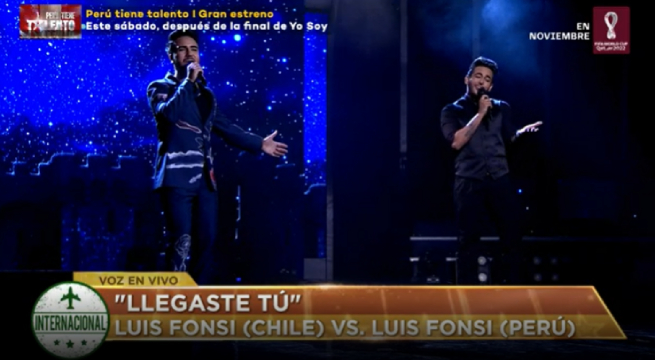 Los imitadores de Luis Fonsi cantaron “Llegaste tú”