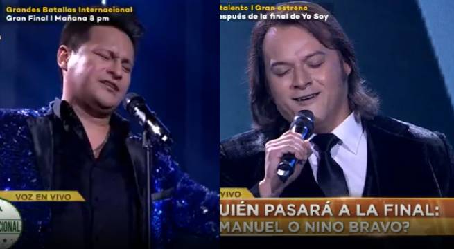 Los imitadores de Emmanuel y Nino Bravo se enfrentaron en el último duelo de la noche