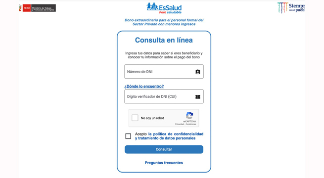 Bono S/ 210 a trabajadores: consulta en este link si eres beneficiario