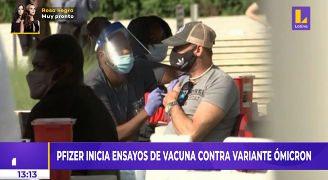 COVID-19: Pfizer inicia ensayos de vacuna contra variante ómicron