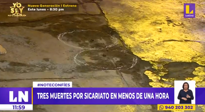Sicariato en Lima: tres personas fueron asesinadas en la capital en menos de una hora