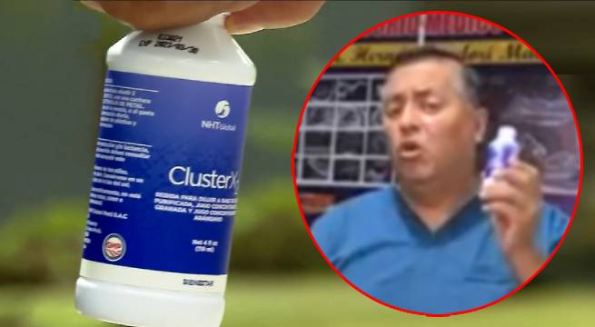 Así ofrecen el agua arracimada promocionada por el Ministro de Salud