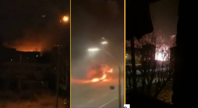 Guerra Rusia y Ucrania: cámaras de seguridad registran nuevas explosiones en Kiev